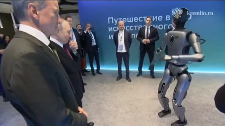 Watch: Robot Dances For Putin Days After Another Russian Robot Stumbled