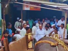 Palghar News : बँक ऑफ बडोदाच्या बाहेर ठेवली मृत म्हैस; शेतकऱ्याच्या आंदोलनाची जिल्ह्यात चर्चा