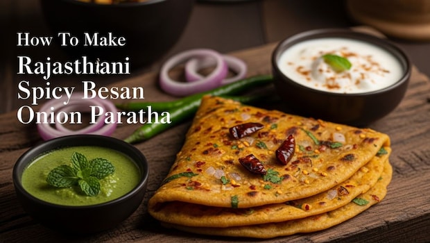 Rajasthani Besan And Onion Paratha Recipe - For Those Who Love A Kick Of Spice In Their Meals
