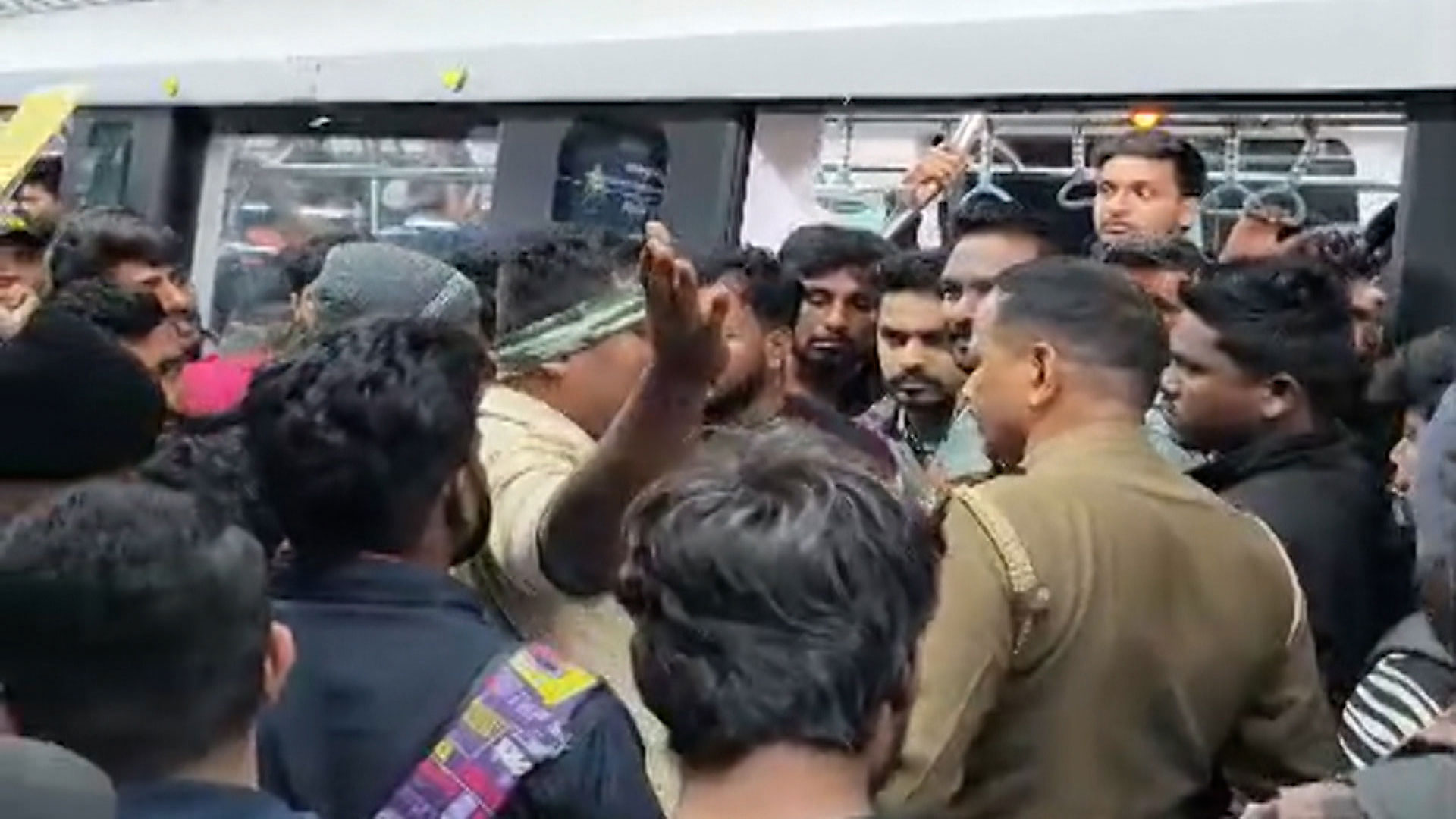 Commuters Block Bengaluru Yellow Line Metro Over Late Departure