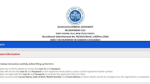 DDA Recruitment 2025: Last Date To Apply For 1,732 Vacancies Is November 5