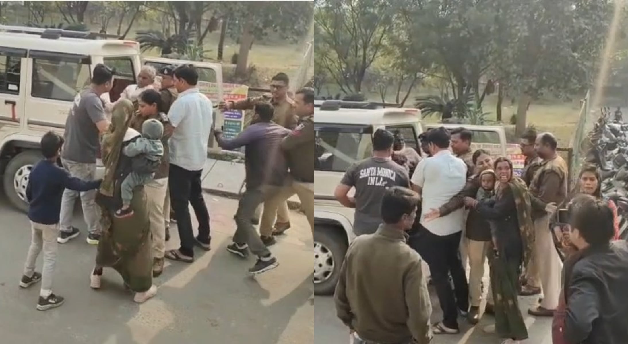 Family Seeking Justice Forcibly Removed by Police at Madhya Pradesh Collector