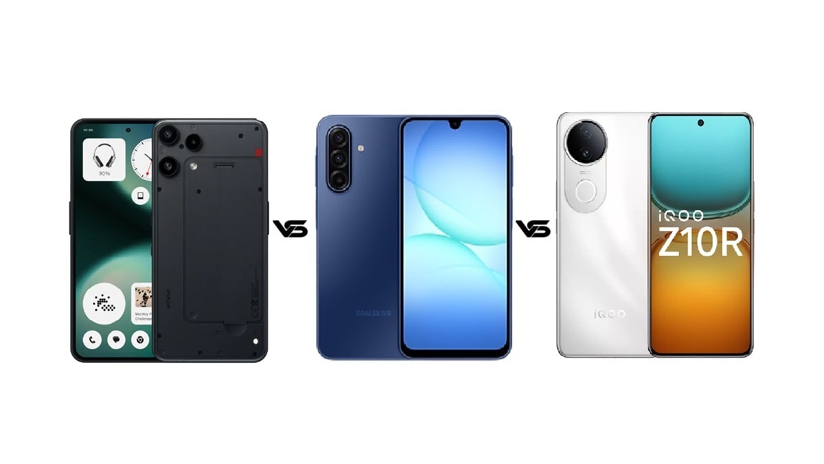 Nothing Phone (3a) Lite 5G vs Samsung Galaxy A17 5G vs iQOO Z10R 5G: देखें कौन सा फोन है बेस्ट