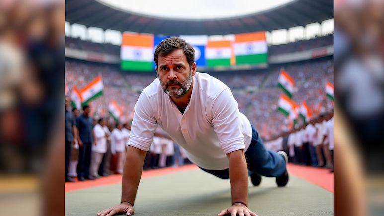 मध्य प्रदेश के दौरे पर राहुल गांधी को मिली सजा, कार्यक्रम में देर से पहुंचे तो लगाने पड़े 10 पुशअप