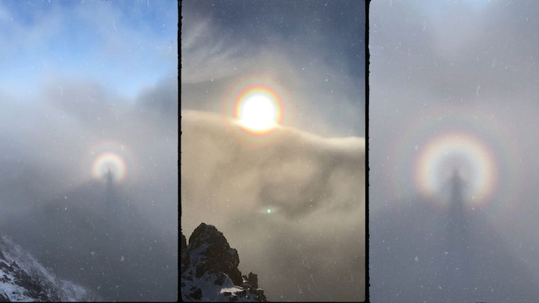 आसमान में घूमता दिखा रहस्यमयी साया...अजीबोगरीब परछाई देख हक्का-बक्का रह गया हाइकर, कैमरे में किया कैद