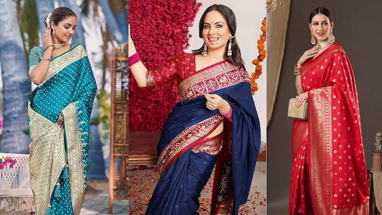 Banarasi Saree Under 2000: कम कीमत में इन खूबसूरत बनारसी साड़ियों के साथ बने हर पार्टी की शान