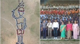 राजस्थान के डूंगरपुर में 150वीं बिरसा मुंडा जयंती का भव्य आगाज, स्कूली बच्चों ने बनाई 'मानव श्रृंखला'