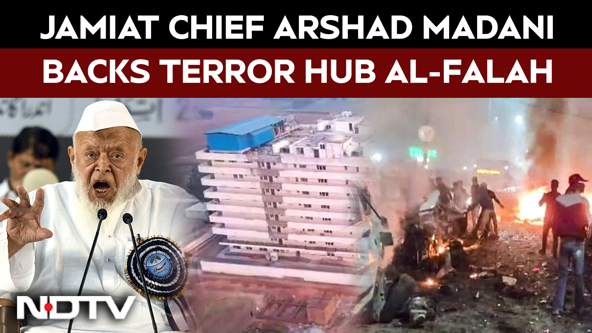 Jamiat Chief Madani Backs Terror Hub Al-Falah; Congress Leader Backs The Jamiat Chief