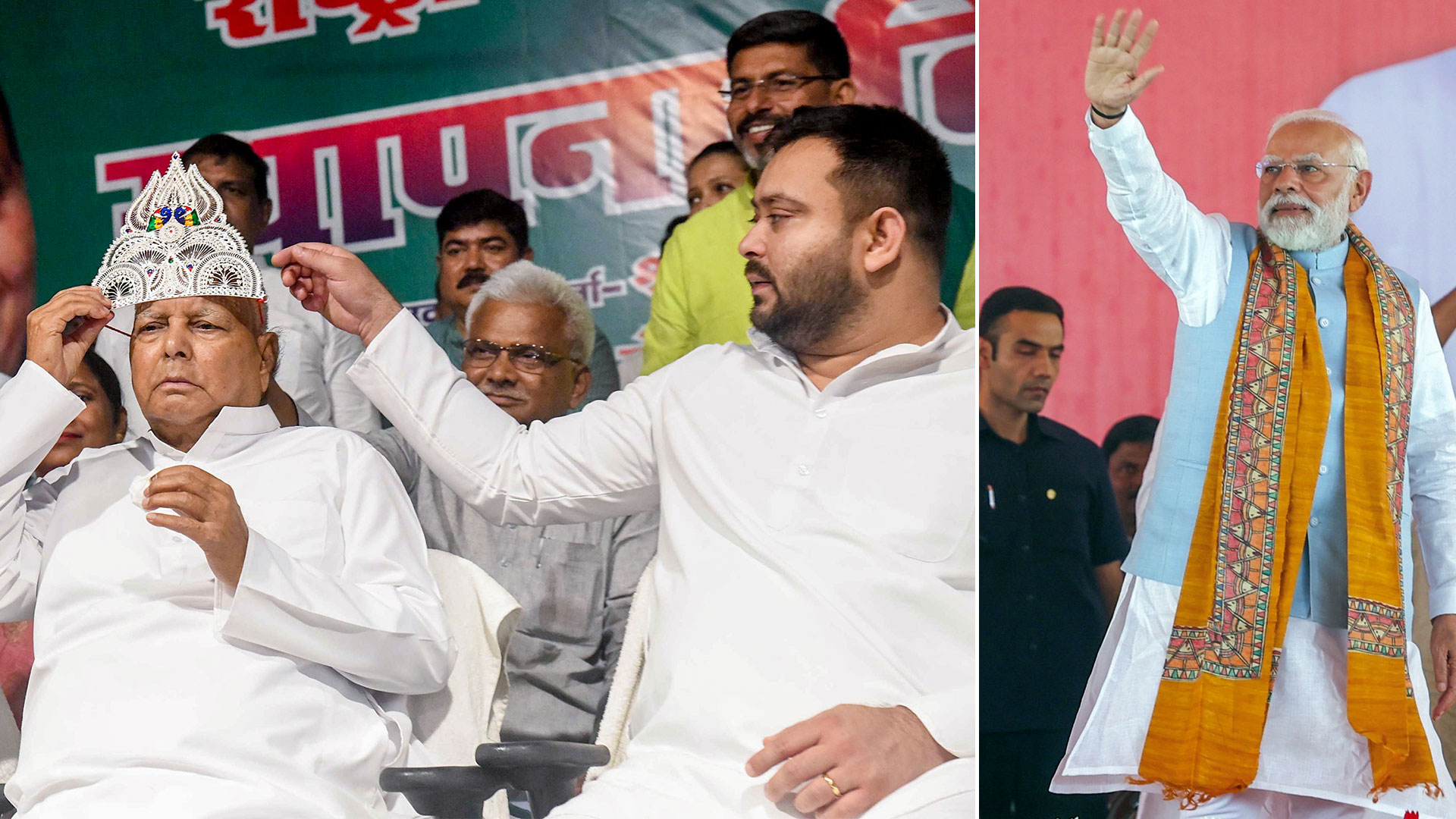 PM Modi vs Tejashwi Yadav: War of Words Over Lalu Yadav's Missing Posters