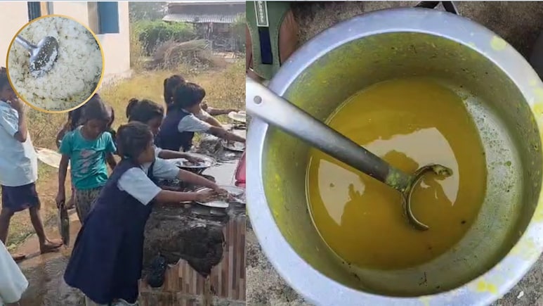 मिड डे मील: मेन्यू का भोजन मिलता नहीं, थाली भी धोनी पड़ रही... उमरी स्कूल में बच्चों के हक पर डाका