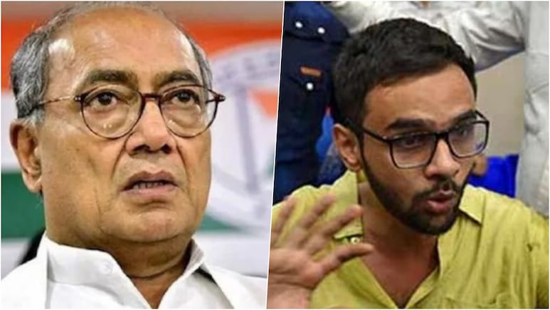 उमर खालिद को कांग्रेस नेता दिग्विजय सिंह ने बताया बेकसूर, बीजेपी ने पलटवार कर कह दी बड़ी बात