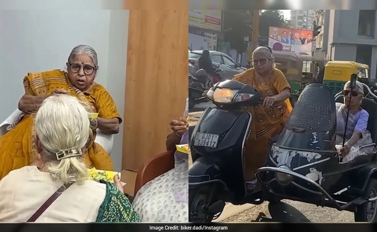 Ahmedabad's 87-Year-Old Elderly Woman And Her Sister Ride The City In Sholay Style