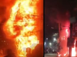 गुरुग्राम में एक के बाद एक फटने लगे सिलेंडर... दूर तक आसमान में दिखी आग, जानिए हुआ क्या