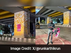 Mumbai Citizen Praised For Removing Illegal Banner From Mumbai Metro Pillar