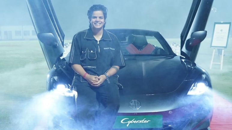 Indian Cricketer Shafali Verma Buys MG Cyberster Sportscar Worth Rs 75 Lakh