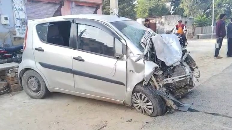 झुंझुनूं में ट्रक ने कार को मारी जोरदार टक्कर, सेकंड ग्रेड टीचर की दर्दनाक मौत
