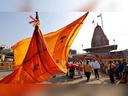 राम मंदिर पर लगे ध्वज पर नहीं पड़ेगा धूप और तेज बारिश का असर, इस खास चीज से हुआ है तैयार