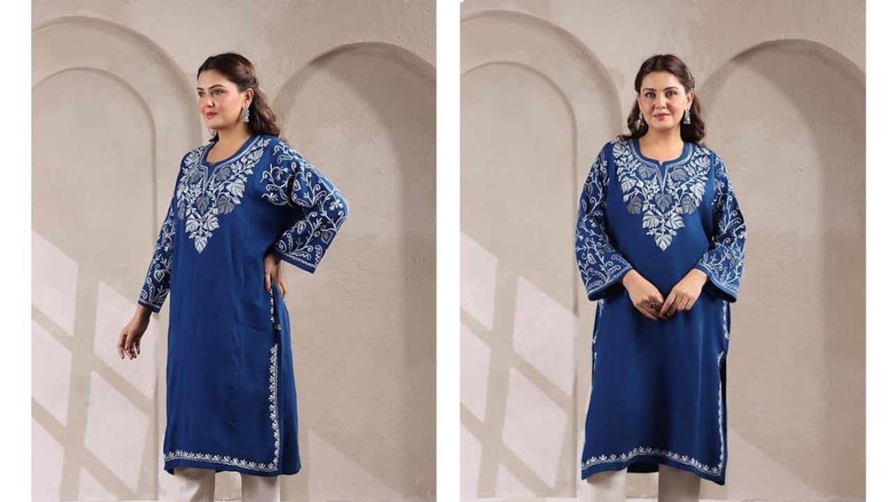 Try something new this winter with these stunning Kashmiri pherans from Amazon