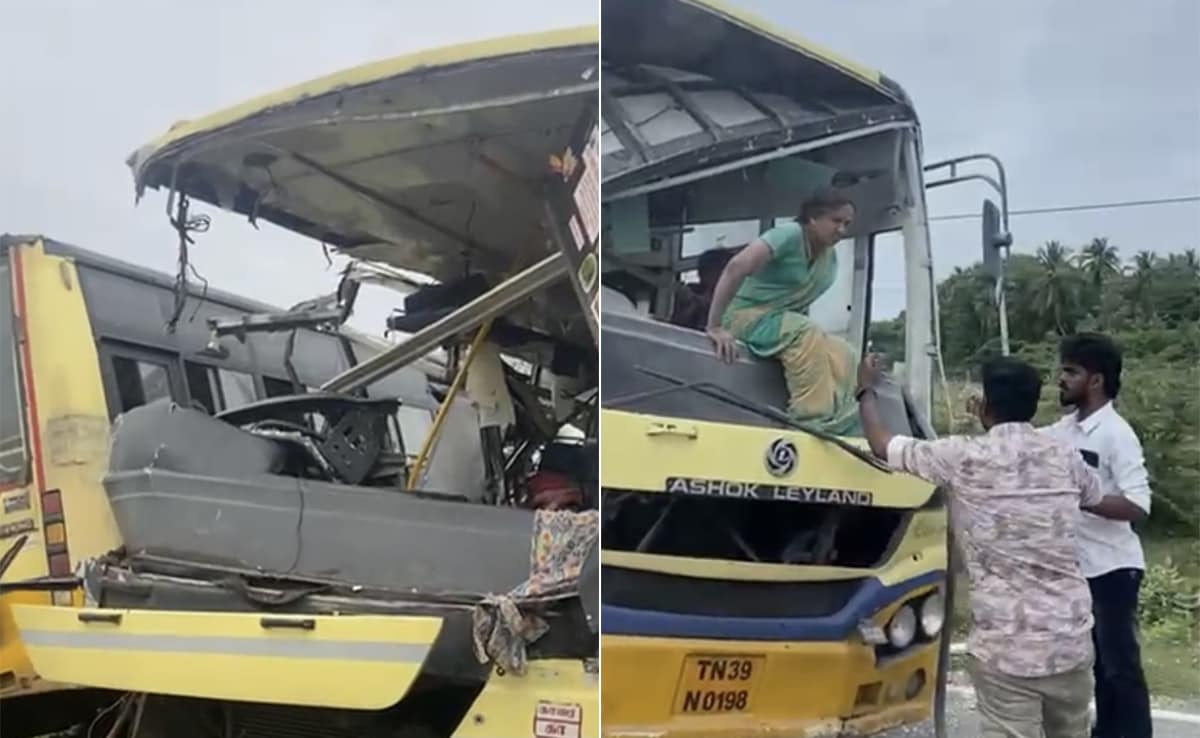 10 Killed, 20 Injured After 2 Passenger Buses Collide In Tamil Nadu