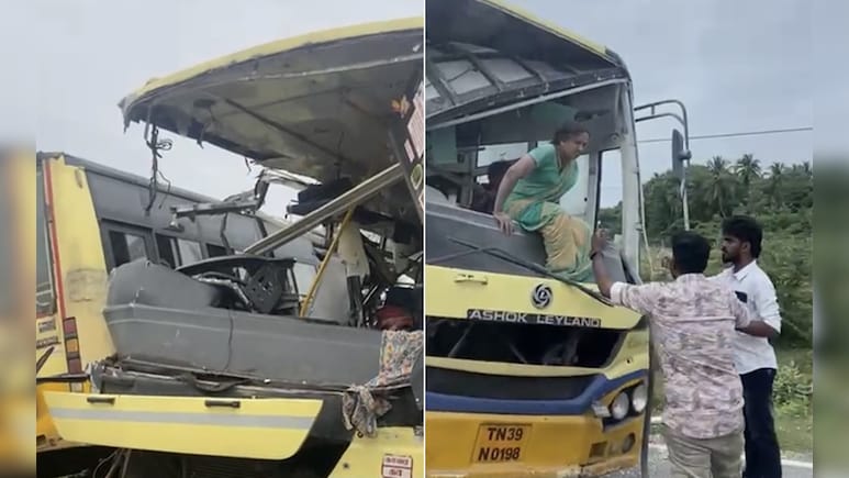 10 Killed, 20 Injured After 2 Passenger Buses Collide In Tamil Nadu