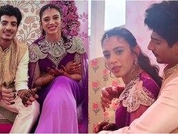 Smriti Mandhana Wedding Photos: स्मृति-पलाश की हल्दी से लेकर मेहंदी तक की तस्वीरें, कमाल की लग रही दोनों की जोड़ी