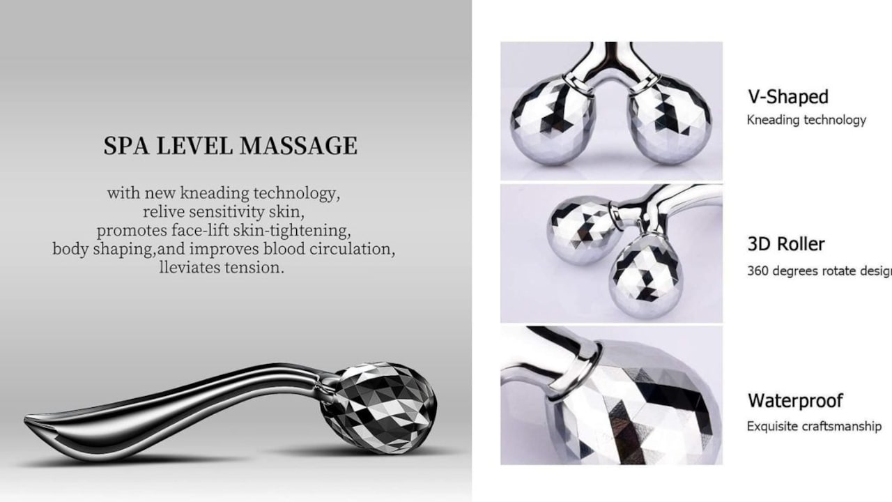Enjoy deep relaxation and toned skin with these 3D face massage rollers