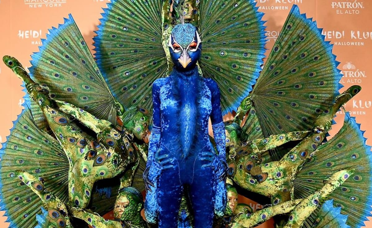 Heidi Klum as a peacock. Photo: Heidi Klum/ Instagram Heidi Klum as a peacock. Photo: Heidi Klum/ Instagram