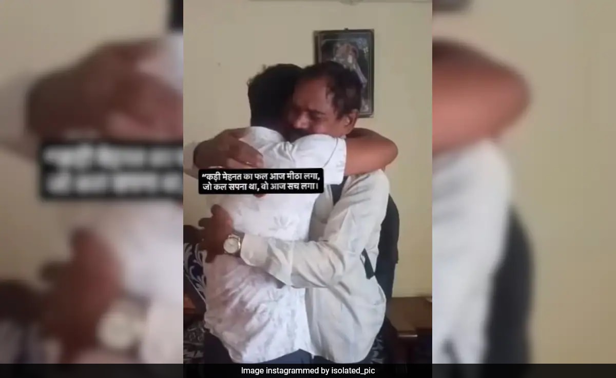 Watch: Father's Emotional Reaction To Son Becoming Chartered Accountant Moves Internet