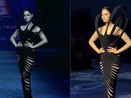 Tamannaah Brings Futuristic Drama To The Ramp In An All-Black Falguni Shane Peacock Gown