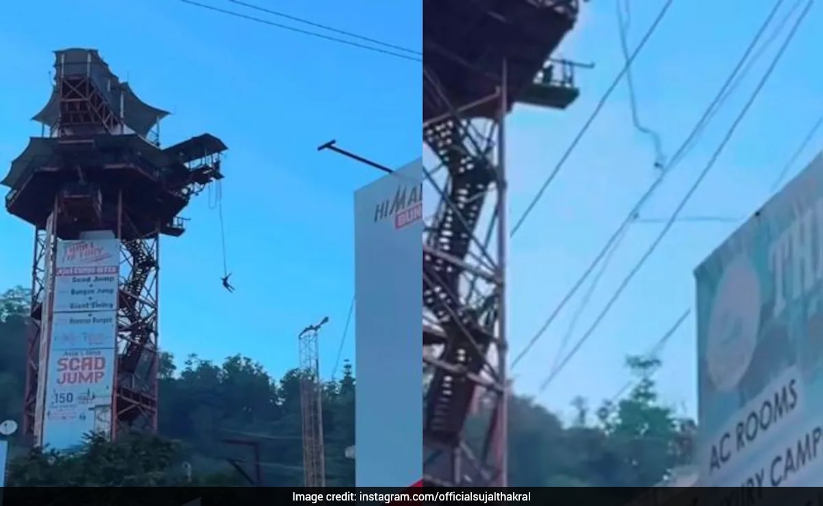 Gurugram Man Survives Fall After Bungee Jumping Goes Wrong In Rishikesh