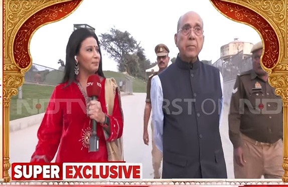 NDTV SUPER EXCLUSIVE: धर्म ध्वजा के बाद नृपेंद्र मिश्र ने कराए राम मंदिर के भव्य दर्शन