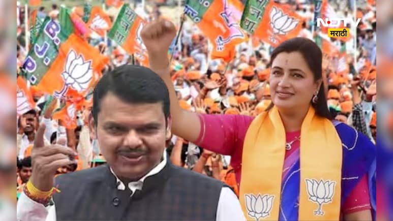 Navneet Rana: नवनीत राणांचे फडणवीसां समोरच 'मी पुन्हा येईन', फडणवीसांची सभा नवनीत राणांनी गाजवली