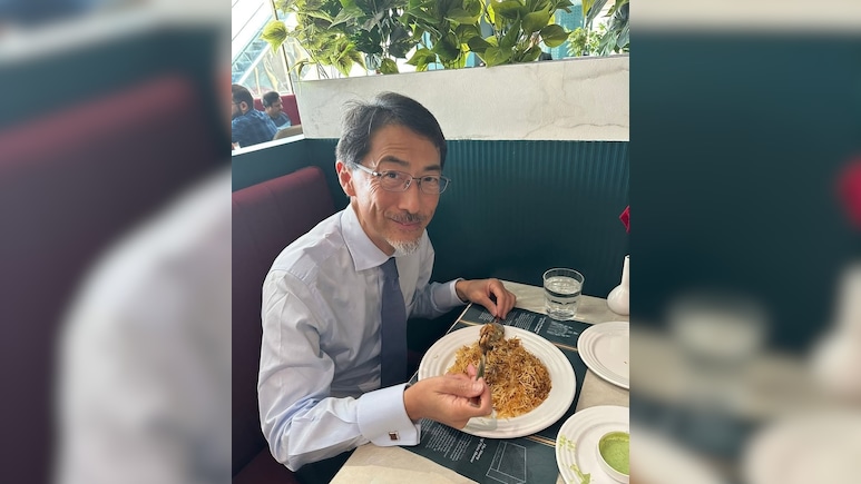 Japan Ambassador Tries Authentic Hyderabadi Biryani In Telangana. His Reaction