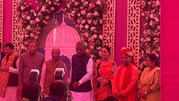 राज्यपाल माथुर की पोती की शादी में पहुंचे उपराष्ट्रपति, अमित शाह-CM योगी, भजनलाल भी हुए शामिल