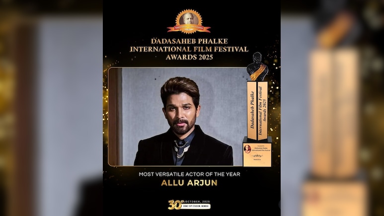 अल्लू अर्जुन ने दादासाहेब फाल्के अवॉर्ड्स में जीता ‘मोस्ट वर्सेटाइल एक्टर ऑफ द ईयर’ खिताब