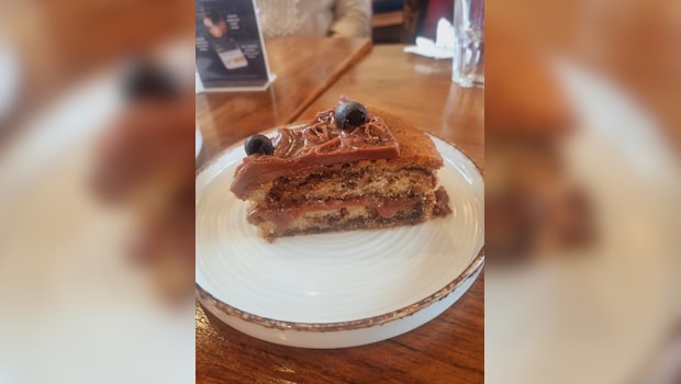 Chocolate Marble Cake with Milk Chocolate Ganache