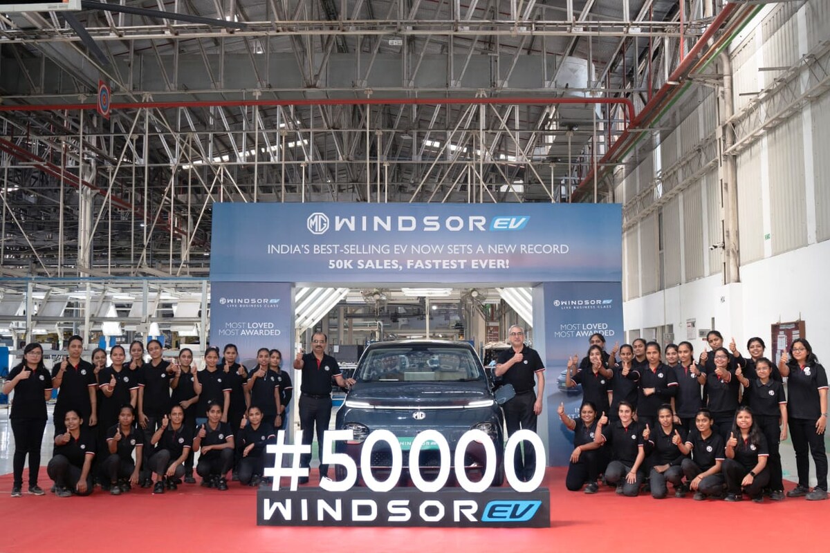 MG Windsor EV Hits 50,000 Sales In Record 400 Days