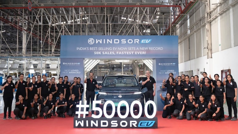 MG Windsor EV Hits 50,000 Sales In Record 400 Days