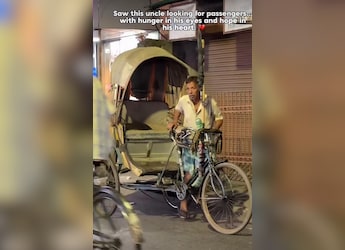Watch: Kolkata Man Shares Dinner With Rickshaw Puller. Internet Steps In To Help