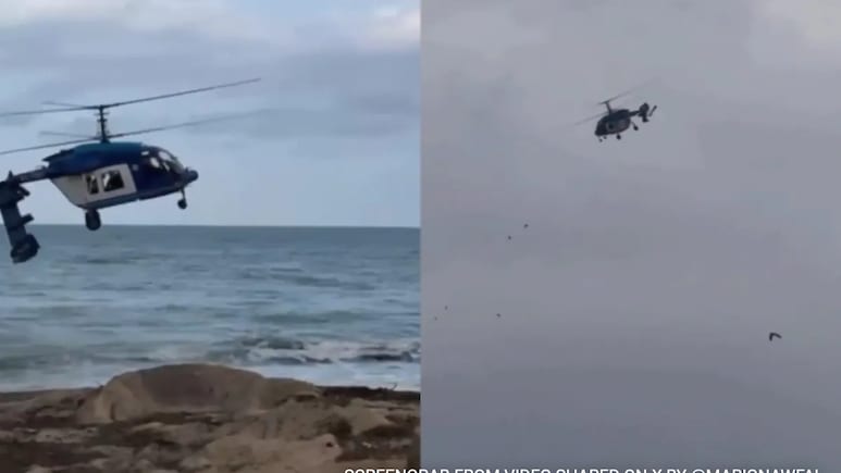 Video: Moment When Russian Chopper Broke Into 2 Parts Before Crash Killing 4