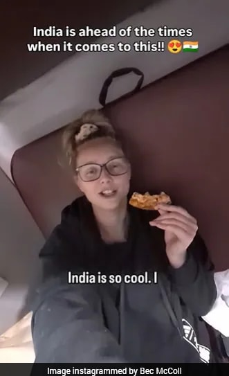 Australian Woman Amazed By Food Delivery In Indian Train: "The Coolest Thing Ever"
