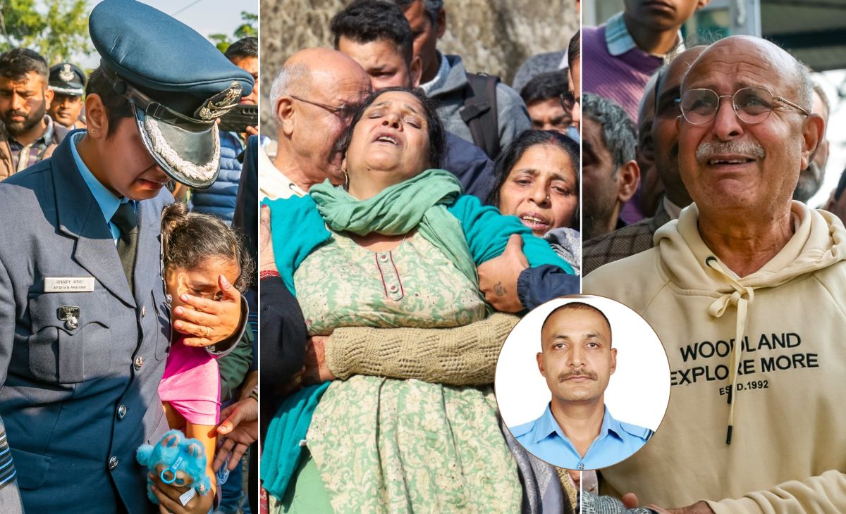 7 साल की बेटी, बूढ़े मां-बाप और पायलट पत्नी... तेजस क्रैश में शहीद नमांश की आखिरी विदाई की तस्वीरें कर देंगी भावुक
