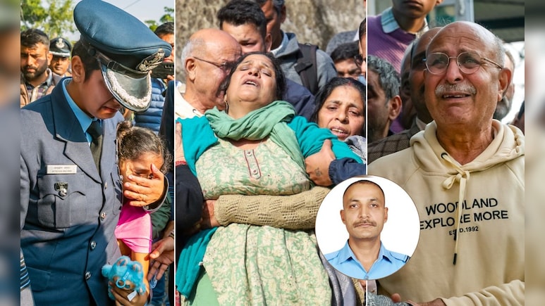 7 साल की बेटी, बूढ़े मां-बाप और पायलट पत्नी... तेजस क्रैश में शहीद नमांश की आखिरी विदाई की तस्वीरें कर देंगी भावुक