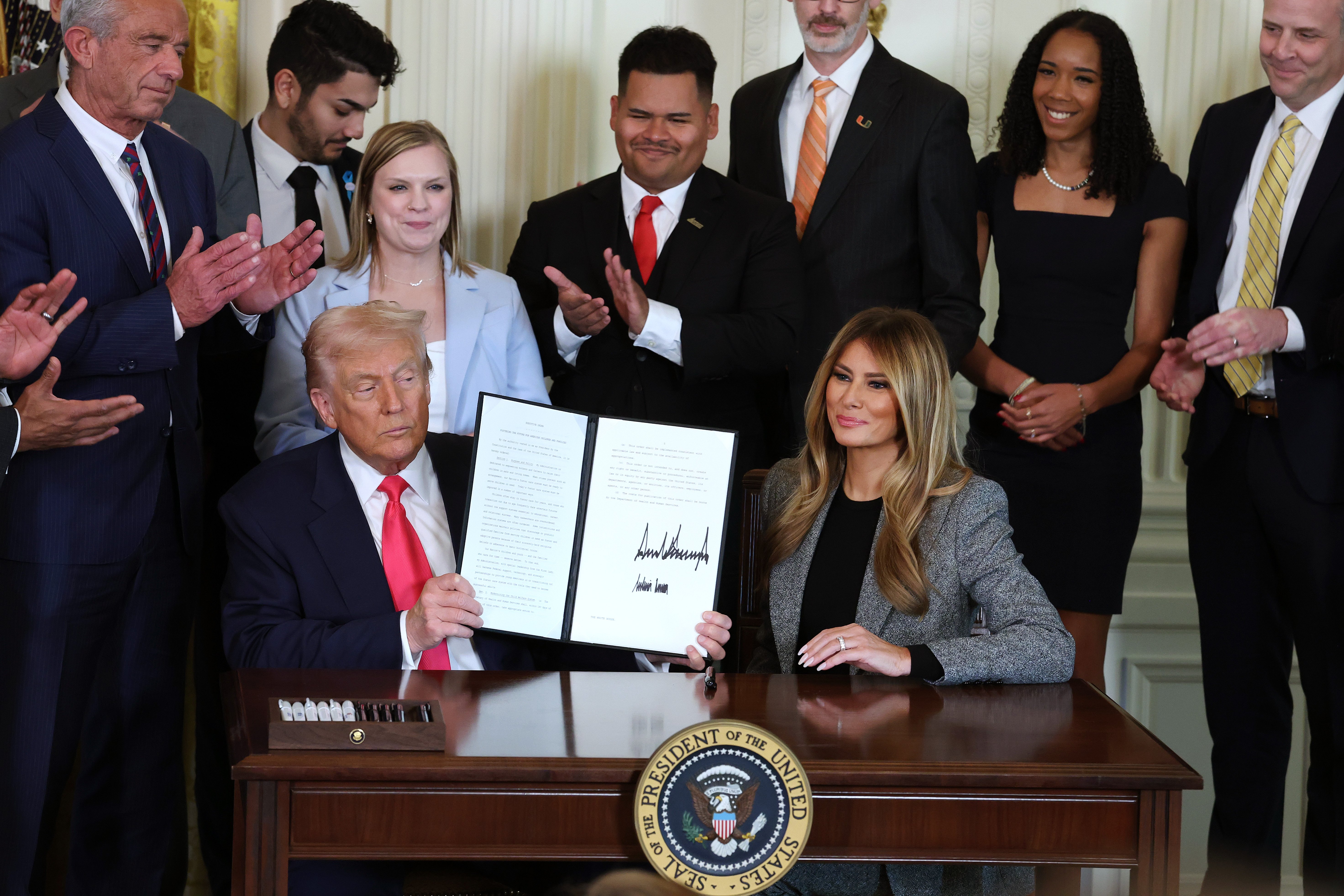 Trump Signs Order Championed By First Lady To Boost Foster Care