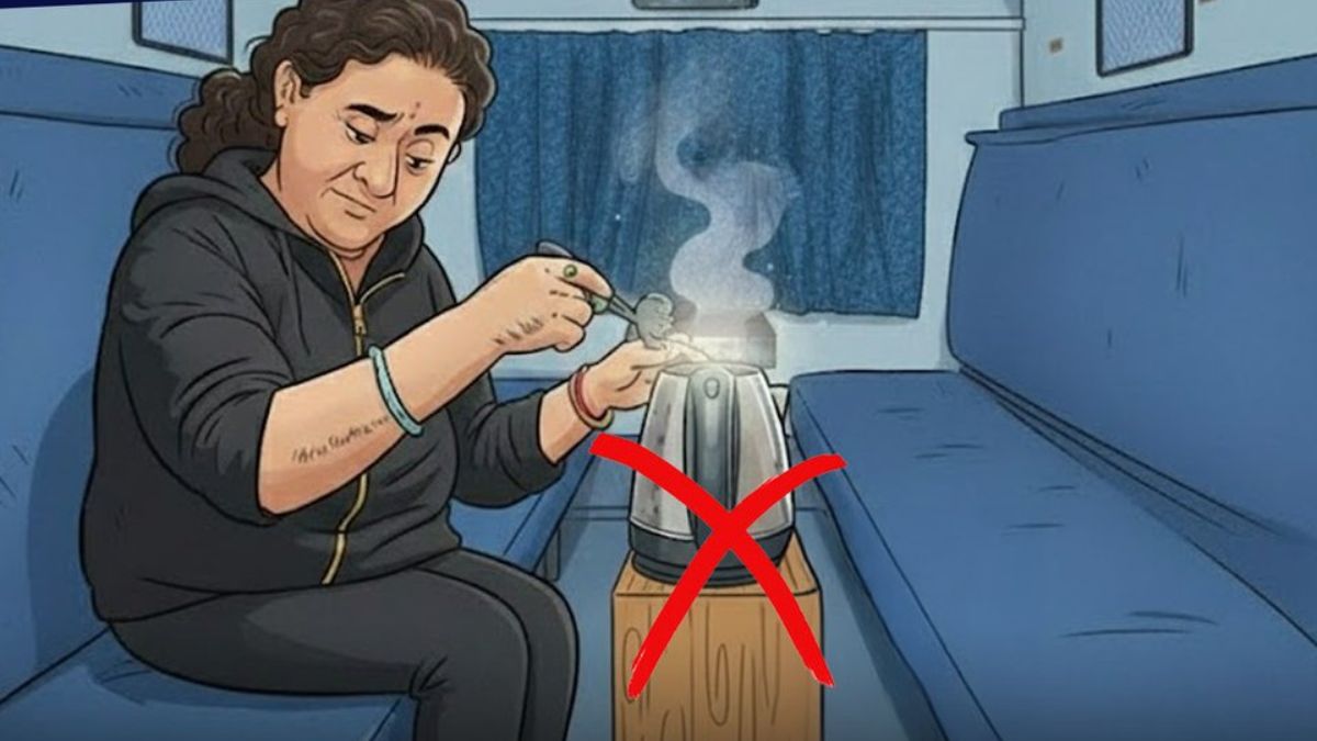Central Railway Issues Safety Warning After Viral Video Of Woman Cooking Maggi In Kettle Onboard Train