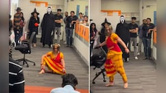 VIDEO: जब ऑफिस दिखी 'मंजुलिका'! स्टाफ के उड़ गए होश, डरकर भागते नजर आए एम्पलाई