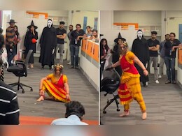 VIDEO: जब ऑफिस दिखी 'मंजुलिका'! स्टाफ के उड़ गए होश, डरकर भागते नजर आए एम्पलाई