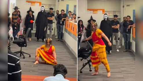 VIDEO: जब ऑफिस दिखी 'मंजुलिका'! स्टाफ के उड़ गए होश, डरकर भागते नजर आए एम्पलाई