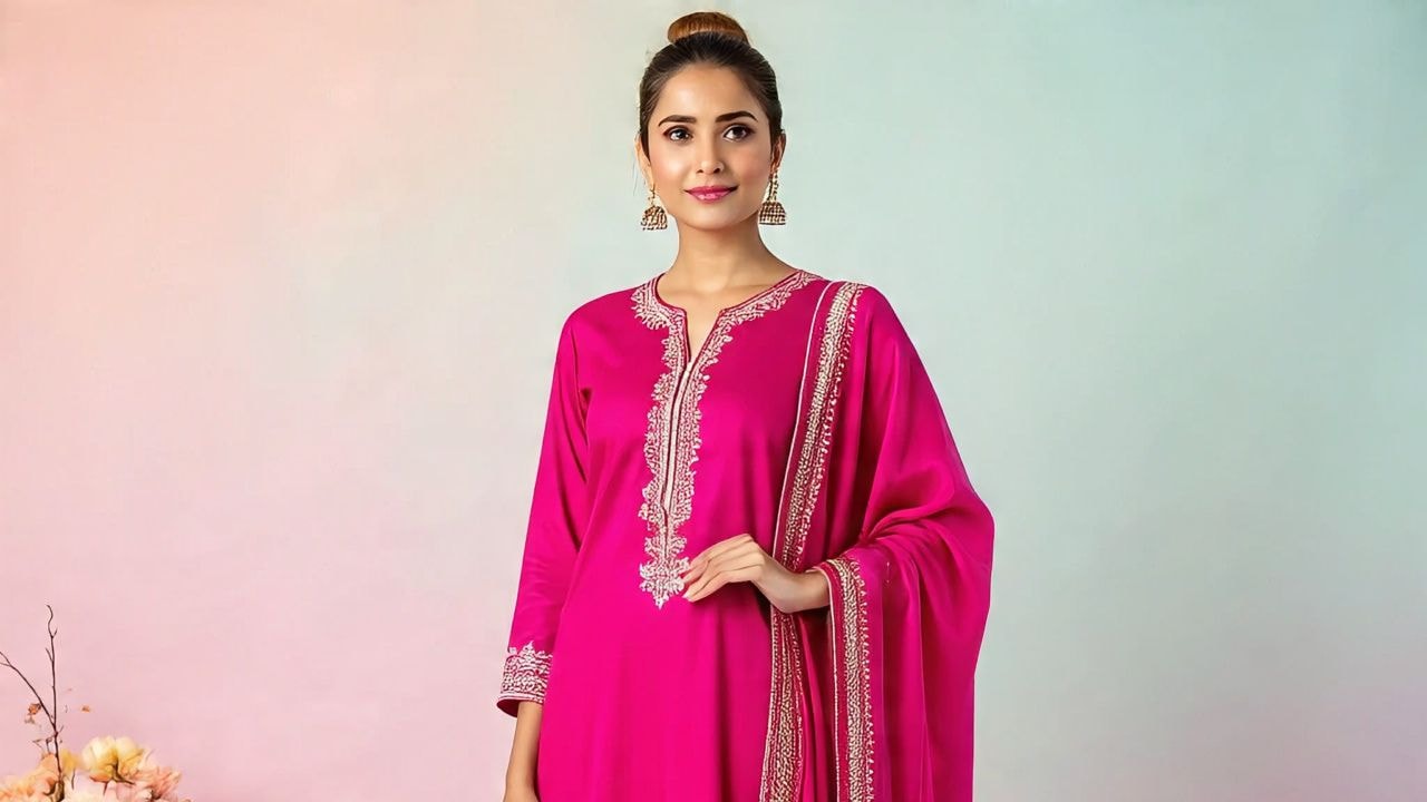 हाथ से जाने न दें ये कुर्ता सेट.फोटो: META AI हाथ से जाने न दें ये कुर्ता सेट.फोटो: META AI