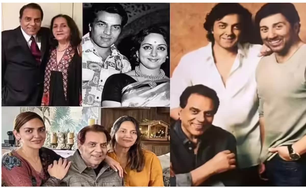 2 बीवियां, 6 बच्चे, दो बेटे- चार बेटियां, 2 बहुएं और 13 नाती-पोते, इतना बड़ा है धर्मेंद्र का परिवार